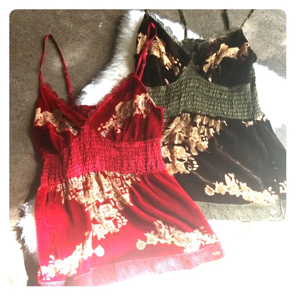 HALE BOB SILK SPAGHETTI STRAP TOP SZ M